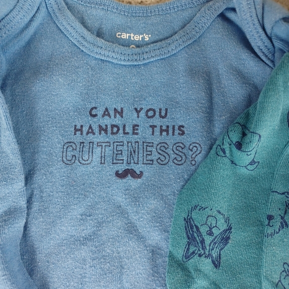 Bundle 13 Bodysuits Long And Short Sleeves Baby 6-9 Months - Picture 5 of 8